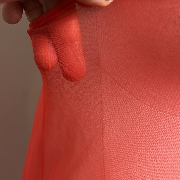 Vintage Scarlet Sheer Chemise - Picture 14 of 15